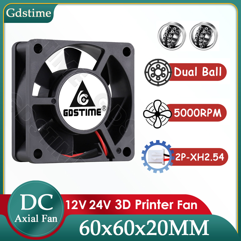 3D Printer Power Supply - Kipas Pendingin Gdstime 6020 24V 12V