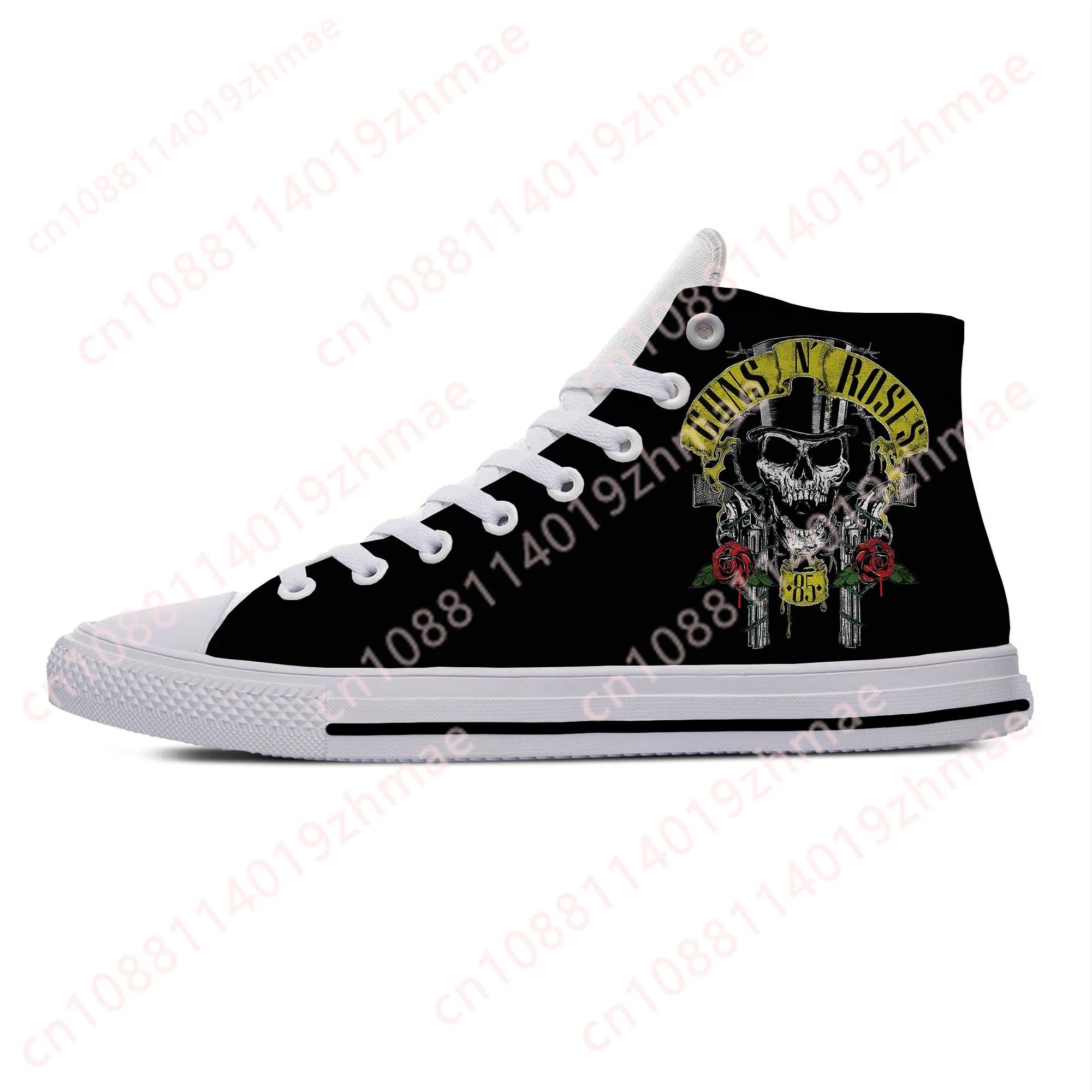 3D Printing Rock - Sepatu Kain Kasual Lucu Bergaya Band