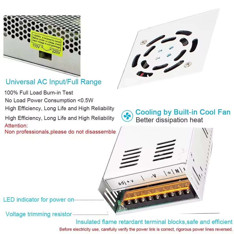Catu Daya Sakelar DC 5V 2A 5A  - 3D Printer Power Supply ulasan dan harga