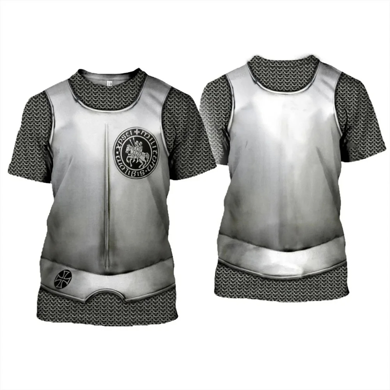 Kaus grafis Knights Templar un - 3D Printing Knight Armor ulasan dan harga