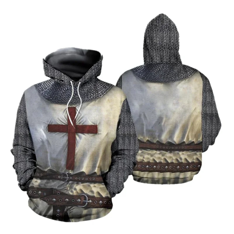2026 Jaket Hoodie Armor Ksatri - 3D Printing Knight Armor ulasan dan harga