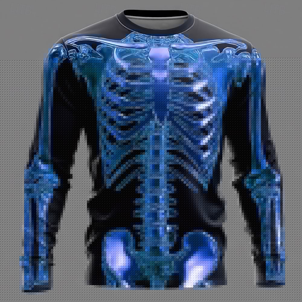 Kaus Lengan Panjang Gambar Ker - 3D Printing X Ray ulasan dan harga