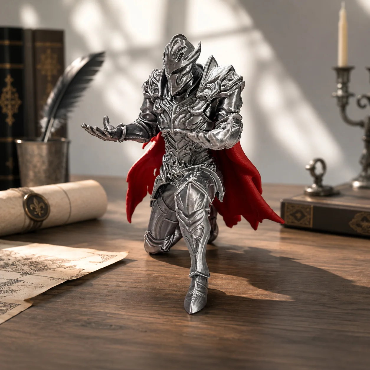 Penyangga pena ksatria gelap c - 3D Printing Knight Armor ulasan dan harga