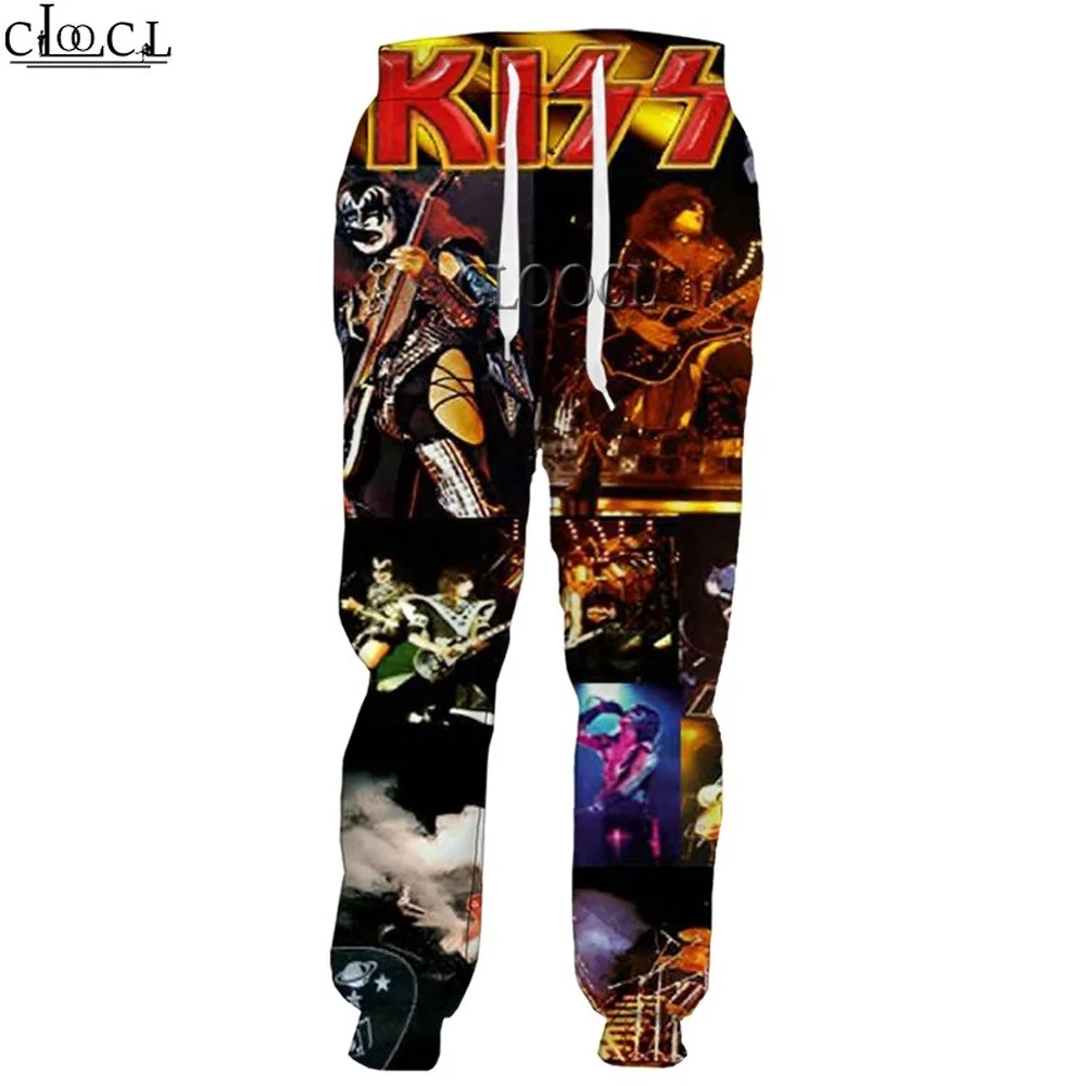 HX celana Hip Hop Metal Kiss B - 3D Printing Rock ulasan dan harga