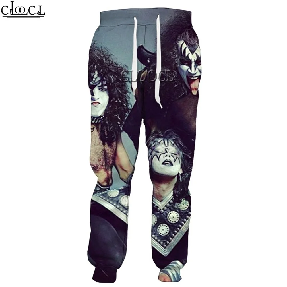 HX celana Hip Hop Metal Kiss B - 3D Printing Rock ulasan dan harga
