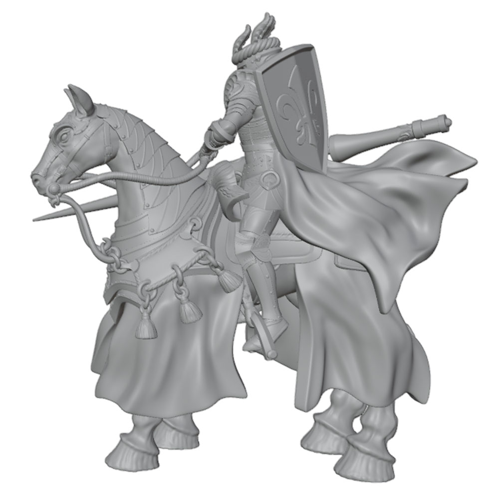 Ornamen Meja 1/24, Model Resin - 3D Printing Knight Armor ulasan dan harga