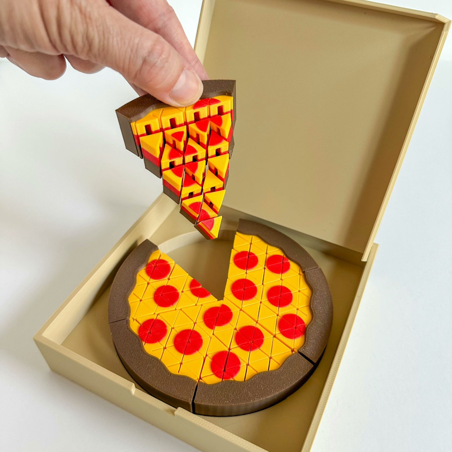 Patung Mini Pizza Cetak 3D, Ma - 3D Printing In Food ulasan dan harga