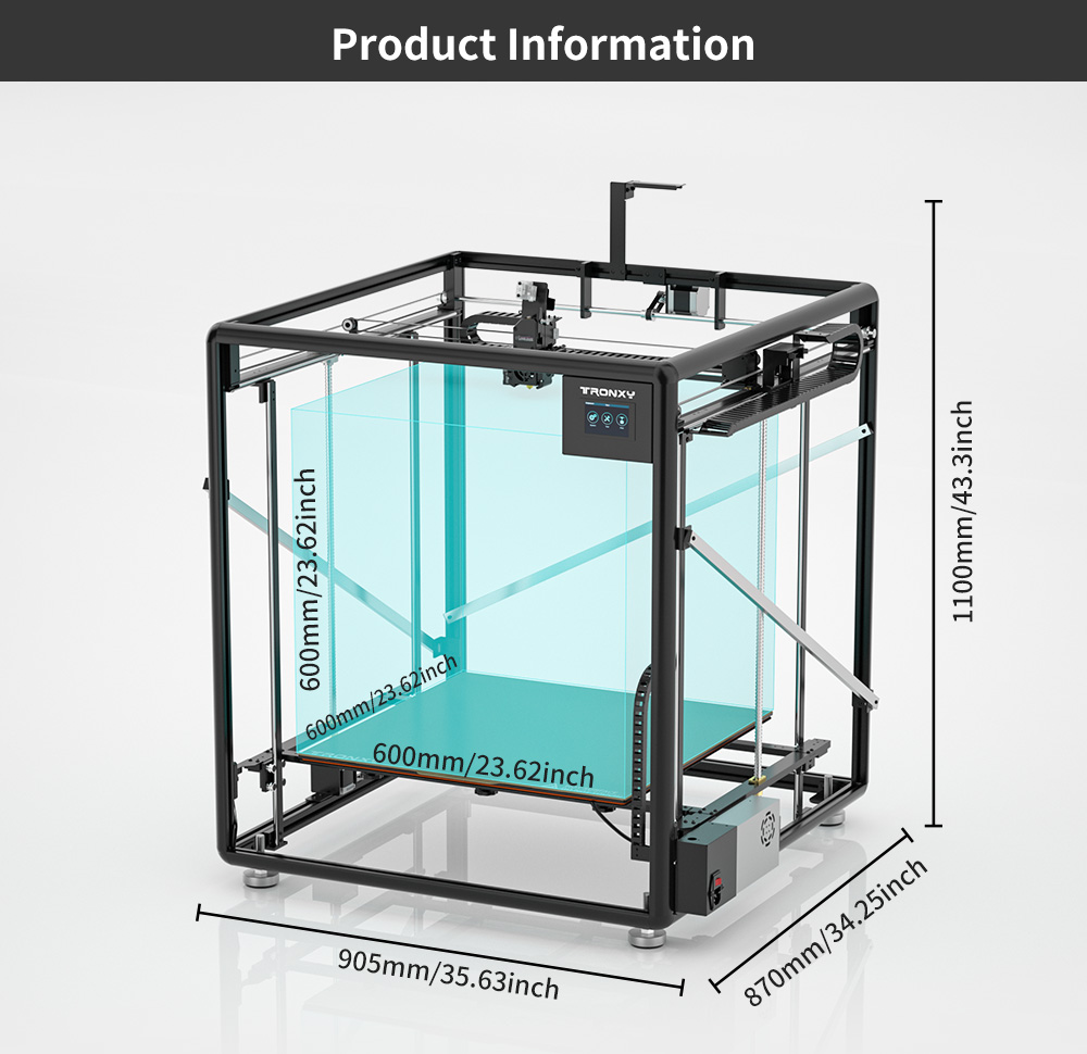 Tronxy VEHO-600 / PRO V3 Ukura - 3D Printing X Y Z Axis ulasan dan harga