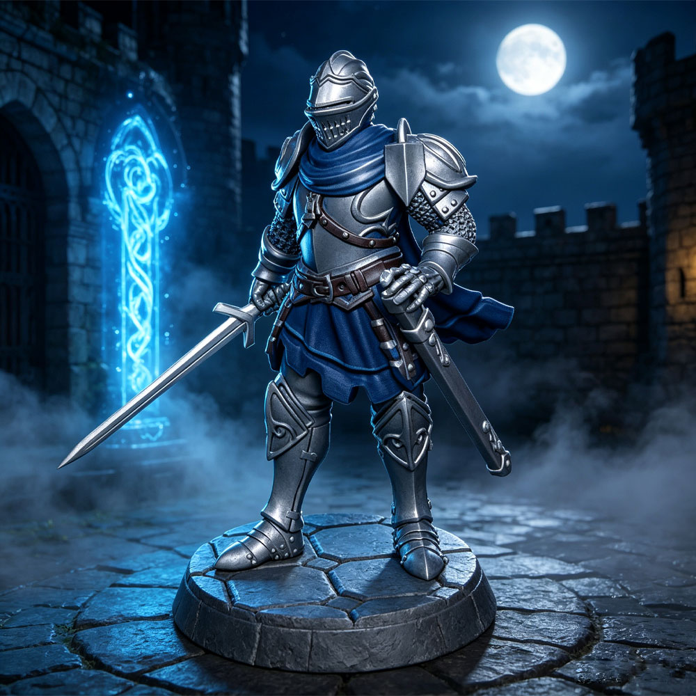 1/24 Set Model Resin Ksatria B - 3D Printing Knight Armor ulasan dan harga
