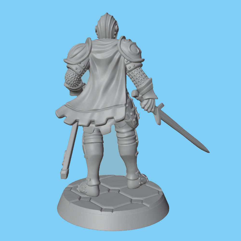 1/24 Set Model Resin Ksatria B - 3D Printing Knight Armor ulasan dan harga