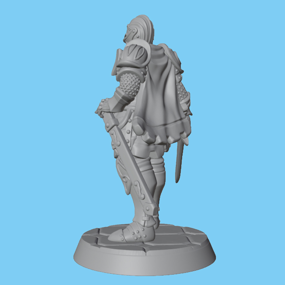 1/24 Set Model Resin Ksatria B - 3D Printing Knight Armor ulasan dan harga