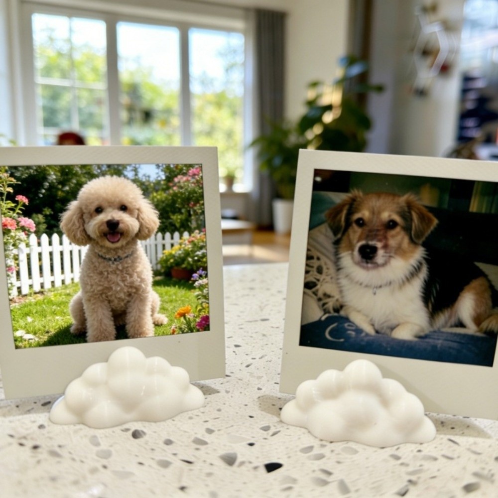 3 Buah Tempat Foto Berbentuk A - 3D Printing Card ulasan dan harga